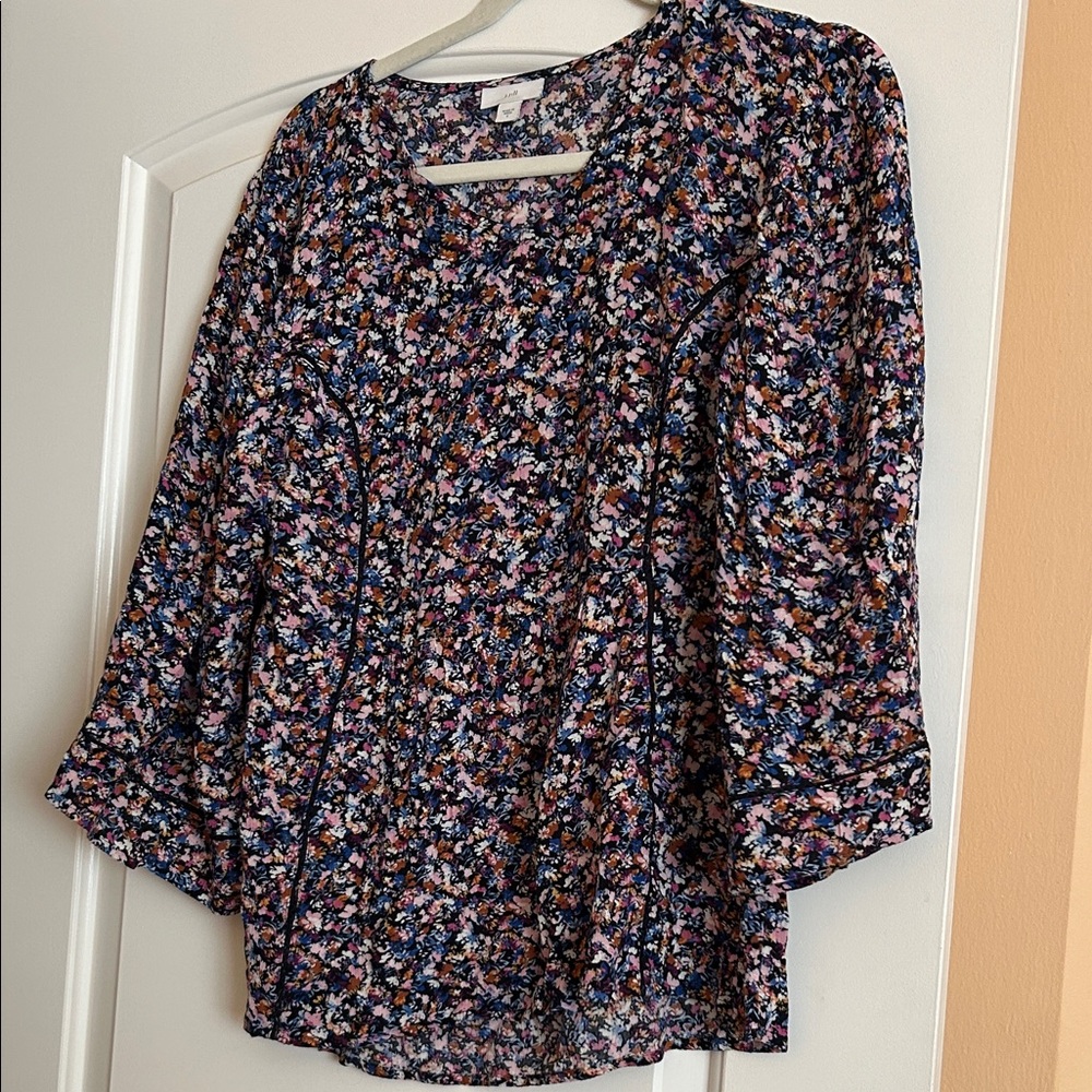J. Jill Multicolor Floral Blouse
